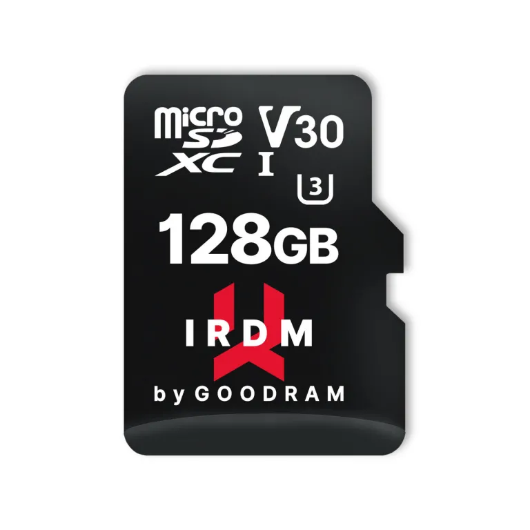 Goodram Mikro SD Speicherkarte mit Adapter GoodRam IRDM M3AA 128 GB Schwarz