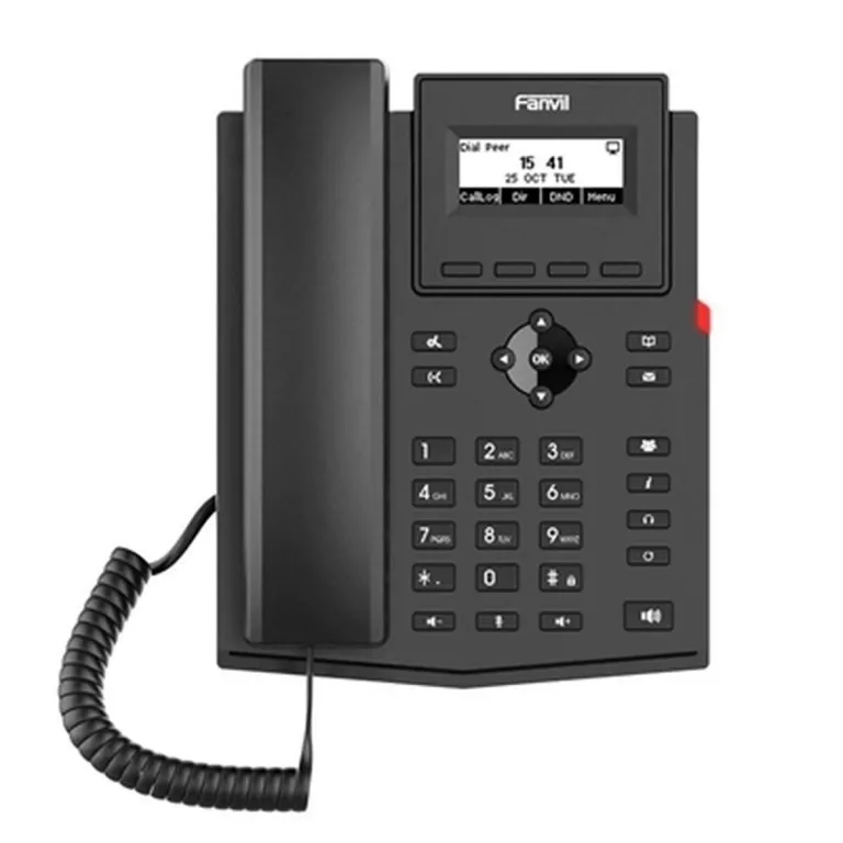 Fanvil Festnetztelefon X301P Schwarz Schnurgebundenes Telefon Display