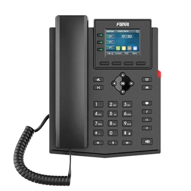 Fanvil Festnetztelefon X303P Schwarz Schnurgebundenes Telefon Display