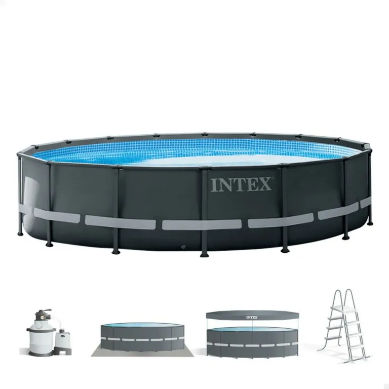 Intex Frame-Pool Quick-Up Pool Aufstellpool Gartenpool 488 x 122 x 488 cm Pool 