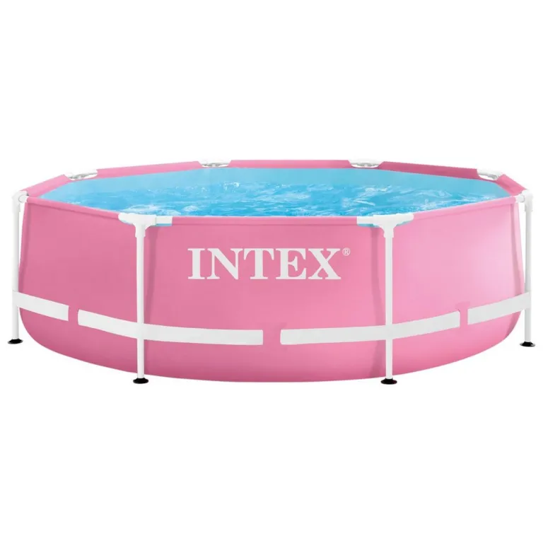 Intex Frame-Pool Quick-Up Pool Aufstellpool Gartenpool Metal Frame 28290NP Rosa 