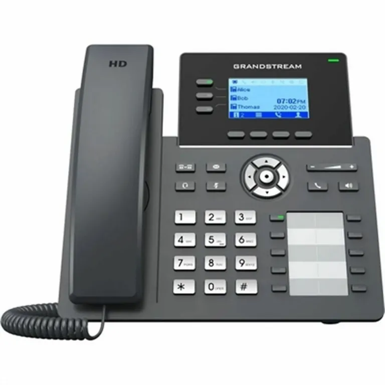 Grandstream IP Telefon GRP2604P Schwarz Bunt Schnurgebundenes Telefon Display