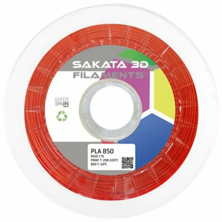 Sakata 3d Filamentrolle 3D-Drucker Sakata 3D PLA 3D850 Rot  1,75 mm