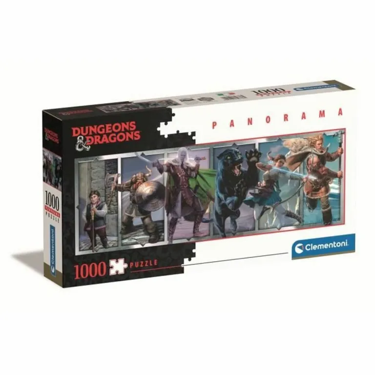 Clementoni Puzzle 39736 Panorama: Dungeons & Dragons 1000 Teile