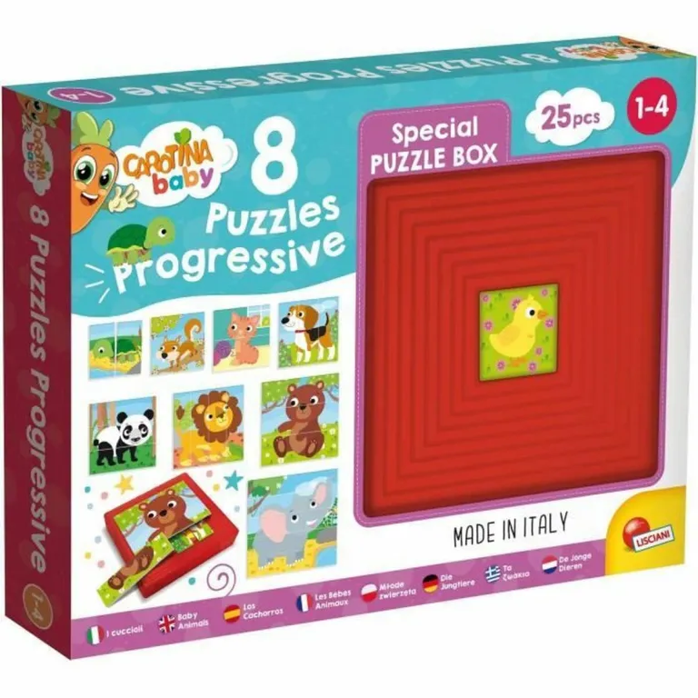 Lisciani giochi Puzzle Lisciani Giochi Carotina Baby 8 Puzzles Progressive