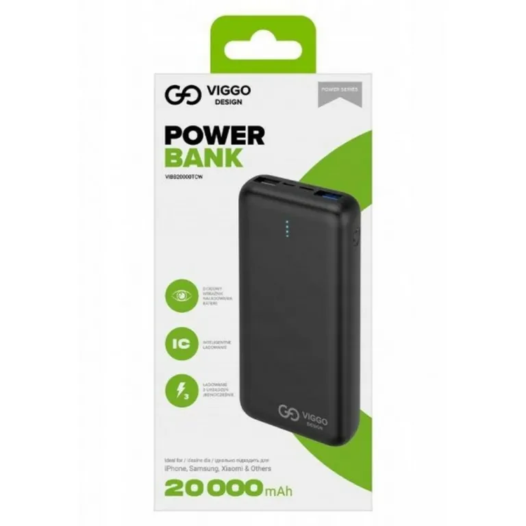 Viggo Power Bank DESIGN Schwarz 20000 mAh