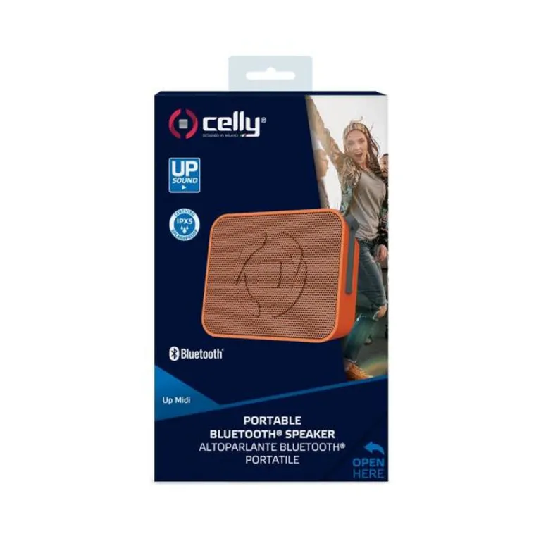 Celly Tragbare Bluetooth-Lautsprecher UpMidi Orange 3 W