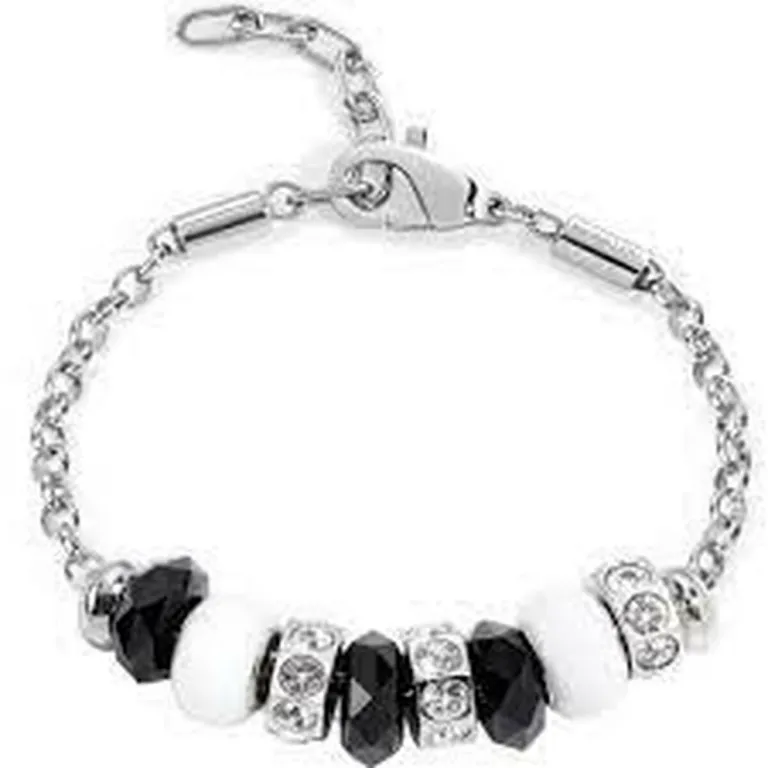 Amen Morellato Damenarmreif SCZ361 Grau Edelstahl 19 cm  Damen Armband mit Beads Set