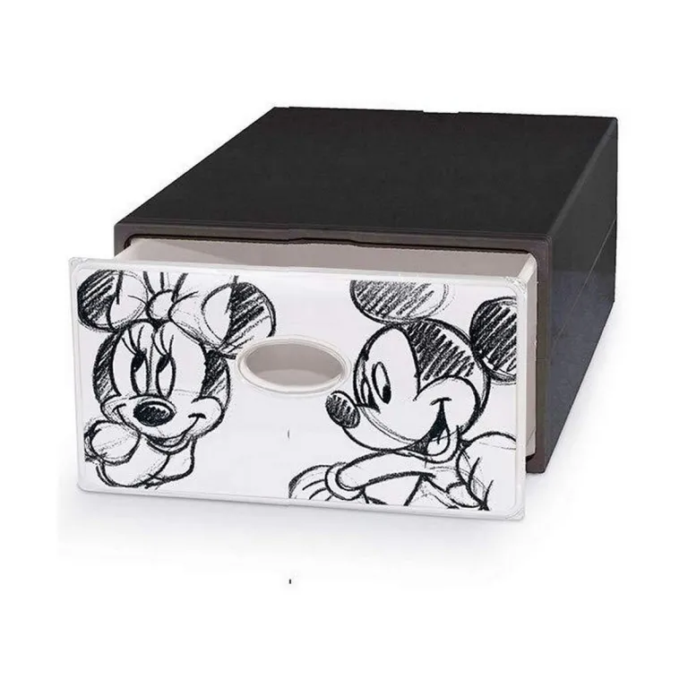Domopak living Schubladenschrank Domopak Living Mickey & Minnie Kunststoff Dunkelgrau 28 x 40 x