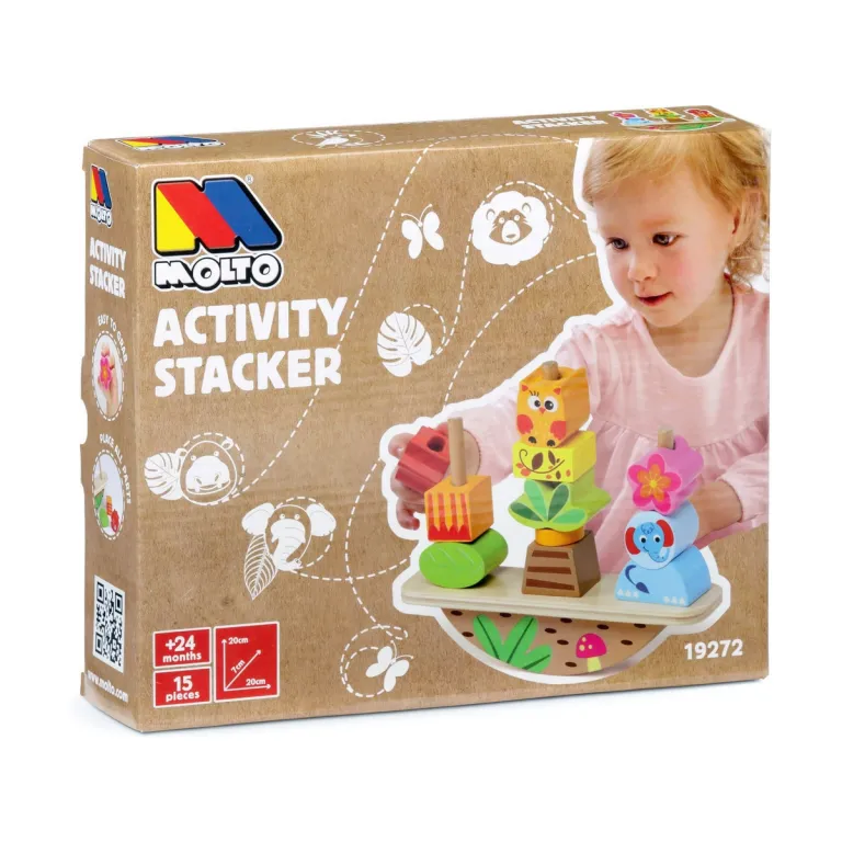 Molto Baby-Spielzeug Molt Activity Stacker Holz
