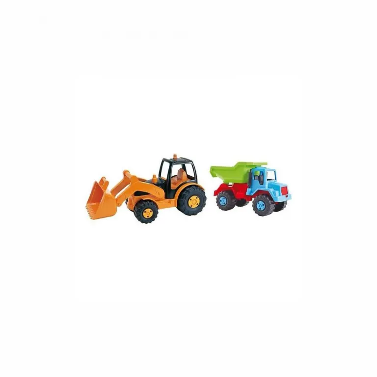 Kinder Spielzeugauto Baufahrzeuge Kipper- und Bagger LKW 2er Set