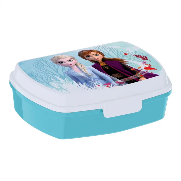 Frozen Brotdose Lunchbox Kinder One heart Kunststoff Trkisgrn 17 x 5.6 x 13.3