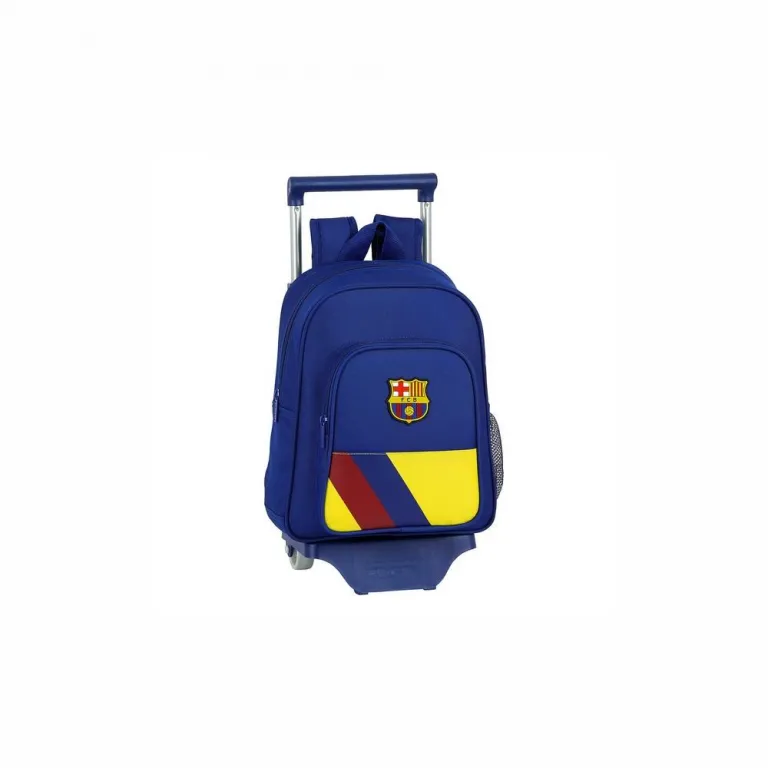 F.C. Barcelona Kinder-Rucksack mit Rdern 705 Blau Ergonomisch Backpack