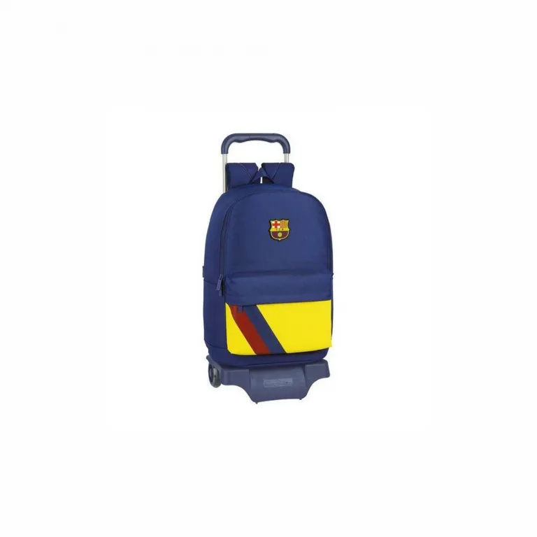 F.C. Barcelona Kinder-Rucksack mit Rdern 905 Blau Ergonomisch Backpack