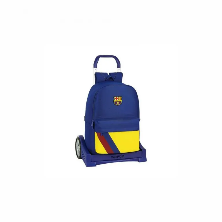 F.C. Barcelona Kinder-Rucksack mit Rdern Evolution Blau Ergonomisch Backpack