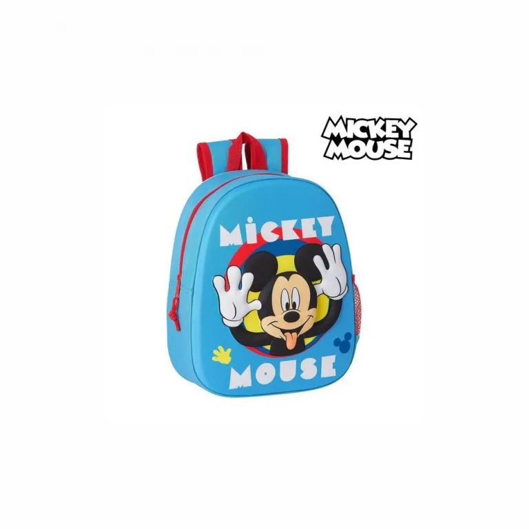 Mickey mouse Kinder Rucksack Kindergartentasche Kinder-Rucksack 3D Mickey Mouse Hellblau 10L