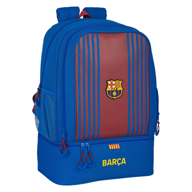 F.C. Barcelona Sporttasche mit Schuhhalterung Granatrot Marineblau