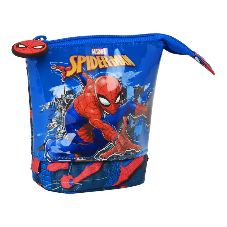 Spiderman Federmppchen stehend Great Power Rot Blau 8 x 19 x 6 cm