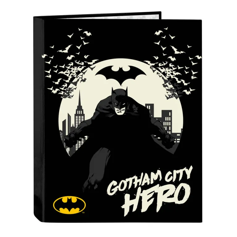 Batman Ringbuch Hero Schwarz A4 (26.5 x 33 x 4 cm)