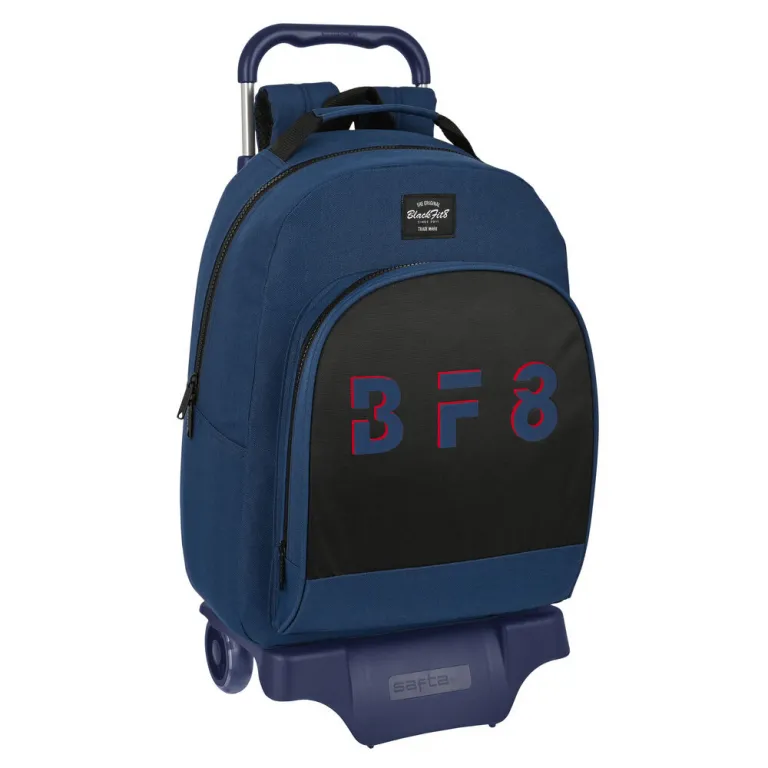 Blackfit8 Kinder-Rucksack mit Rdern BlackFit8 Urban Schwarz Marineblau 32 x 42 x 15 cm