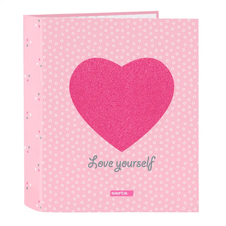 Safta Ringbuch Love Yourself Rosa A4 (27 x 33 x 6 cm)