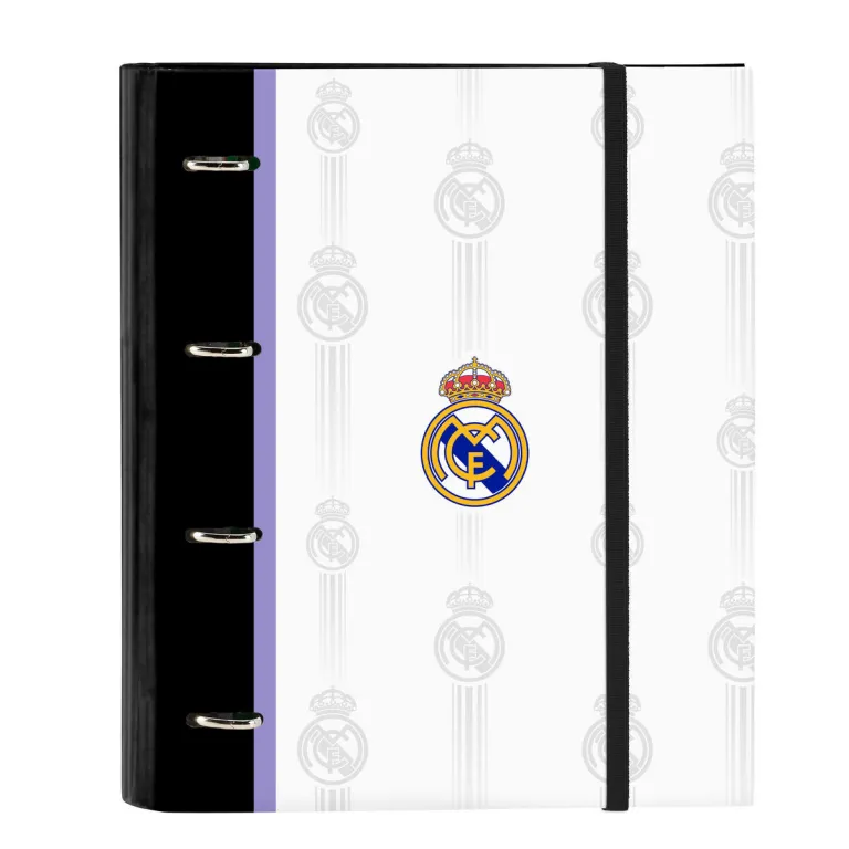 Real madrid c.f. Ringbuch Real Madrid C.F. Schwarz Wei 27 x 32 x 3.5 cm