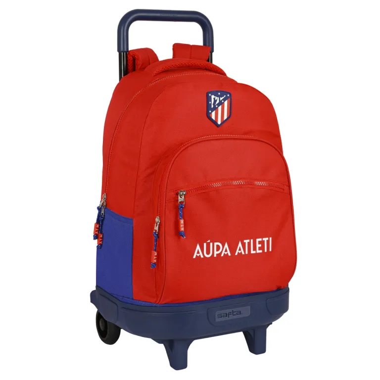Atltico madrid Kinder-Rucksack mit Rdern Atltico Madrid Rot Marineblau 33 x 45 x 22 cm