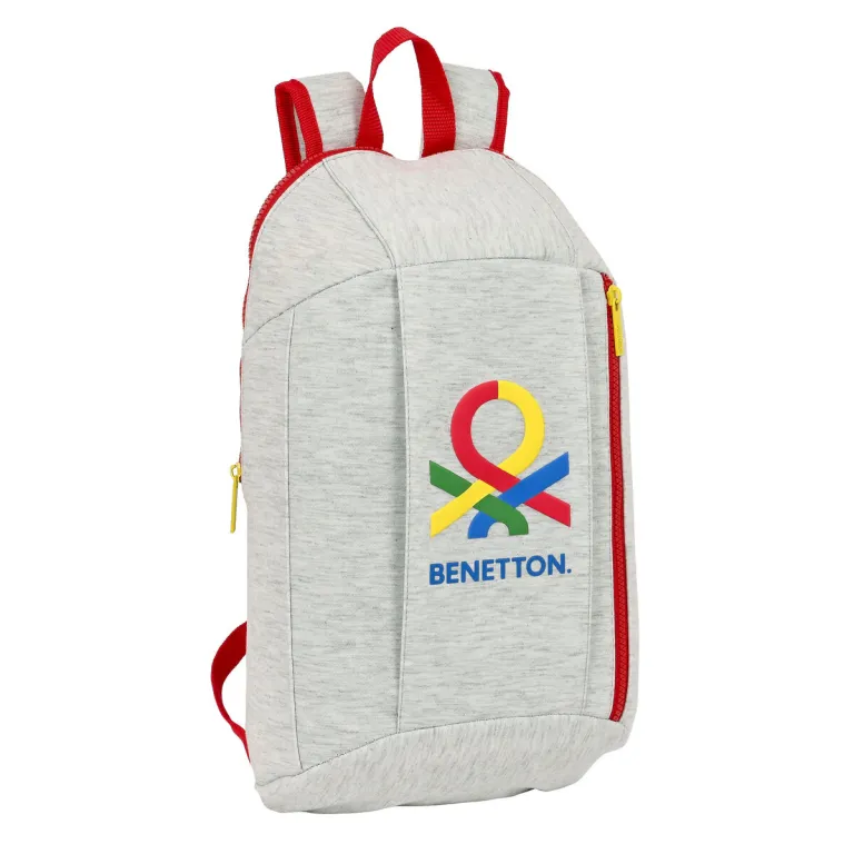 Benetton Lssiger Rucksack Pop Grau 10 L