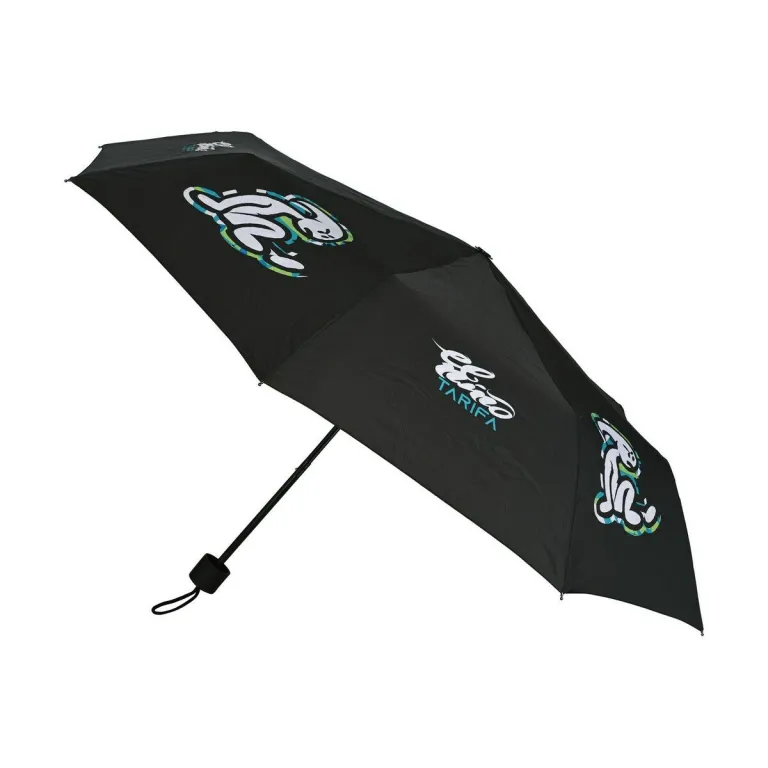 Faltbarer Regenschirm El Nio Green bali Schwarz  98 cm