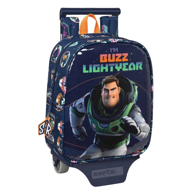 Buzz lightyear Kinder Rucksack mit Rdern Buzz Lightyear Marineblau 22 x 27 x 10 cm