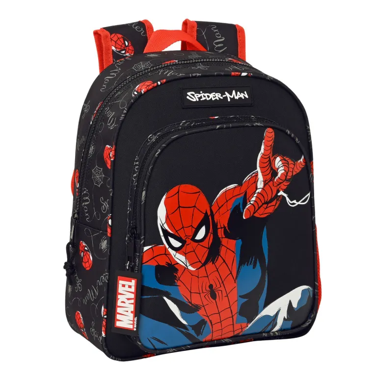 Marvel Spiderman Kinderrucksack Hero Schwarz 27 x 33 x 10 cm Spider-Man