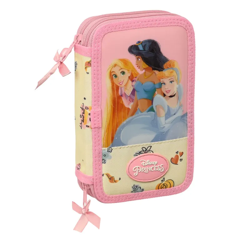 Disney Federmppchen mit Zubehr Princesses Magical Beige Rosa 12.5 x 19.5 x 4 cm 28 teilig