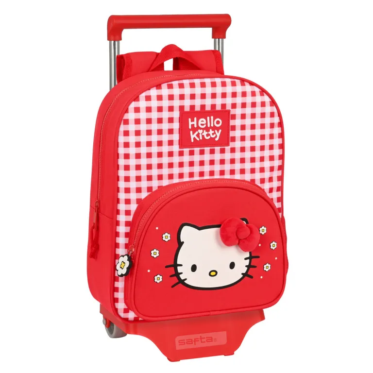 Hello kitty Kinder Rucksack mit Rdern Hello Kitty Spring Rot 26 x 34 x 11 cm