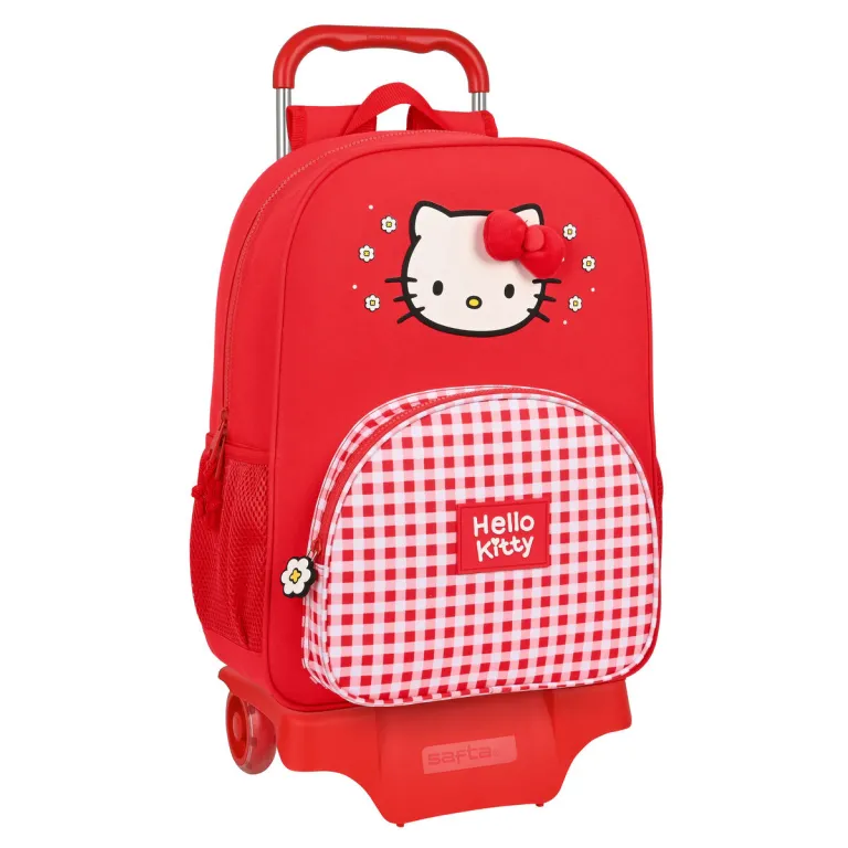 Hello kitty Kinder Rucksack mit Rdern Hello Kitty Spring Rot 33 x 42 x 14 cm