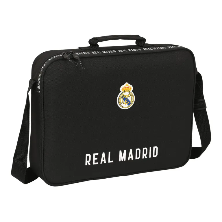 Real madrid c.f. Schultasche Real Madrid C.F. Corporativa Schwarz 38 x 28 x 6 cm