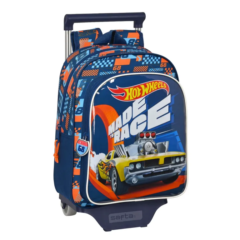 Hot wheels Kinder-Rucksack mit Rdern Hot Wheels Speed club Orange 27 x 33 x 10 cm