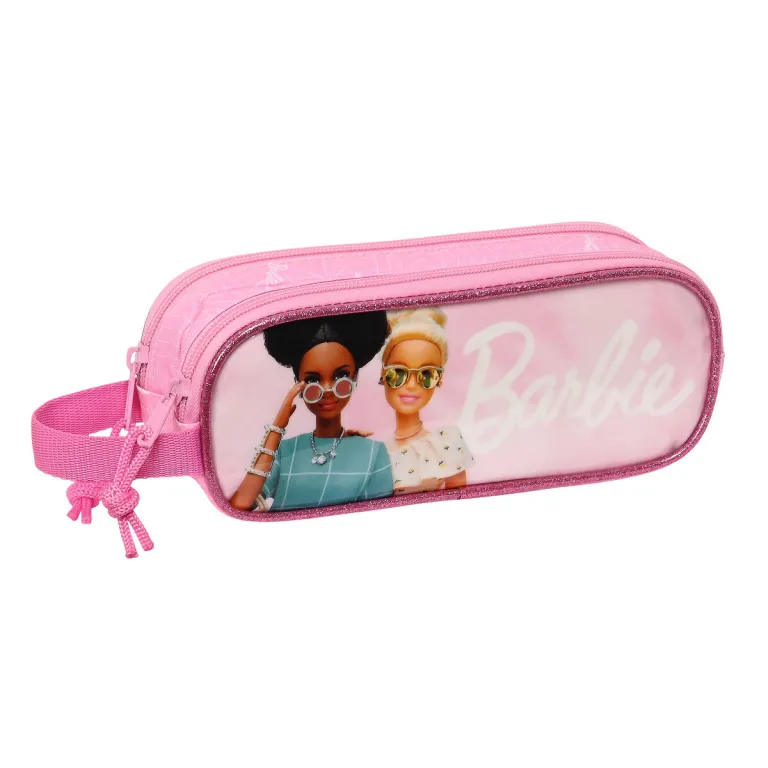 Barbie Zweifaches Mehrzweck-Etui Girl Rosa 21 x 8 x 6 cm