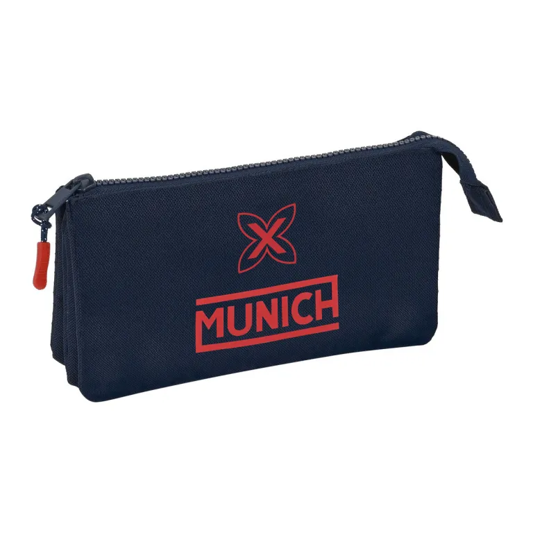 Munich Dreifaches Mehrzweck-Etui Flash Marineblau 22 x 12 x 3 cm