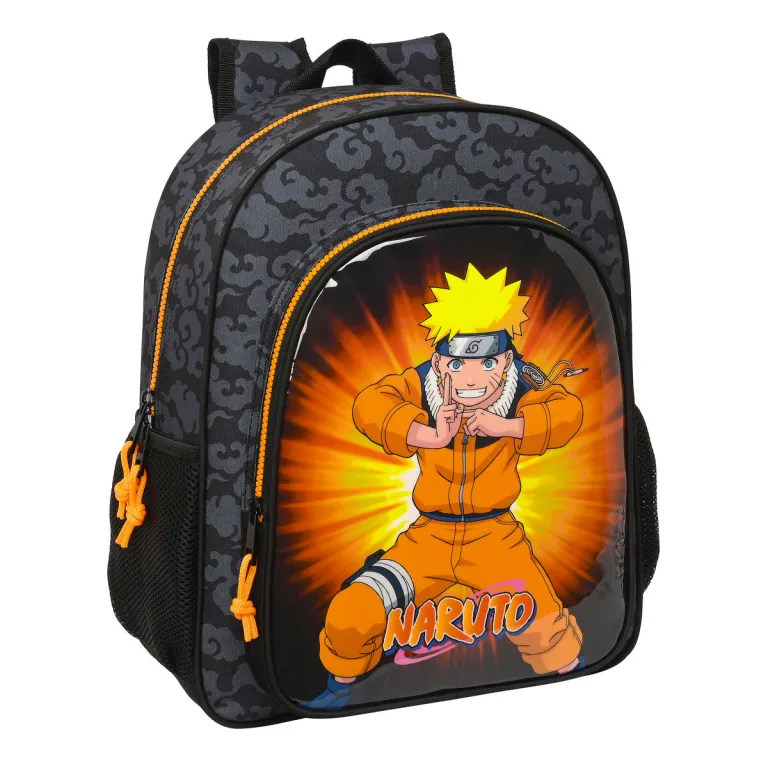Naruto Kinder-Rucksack 32 x 38 x 12 cm Schwarz Orange