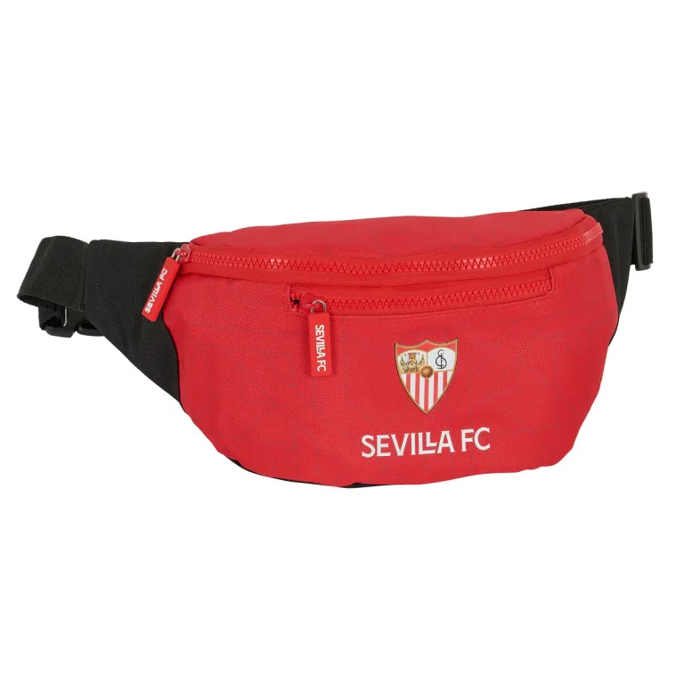 Sevilla ftbol club Grteltasche Sevilla Ftbol Club Schwarz Rot Sportlich 23 x 12 x 9 cm
