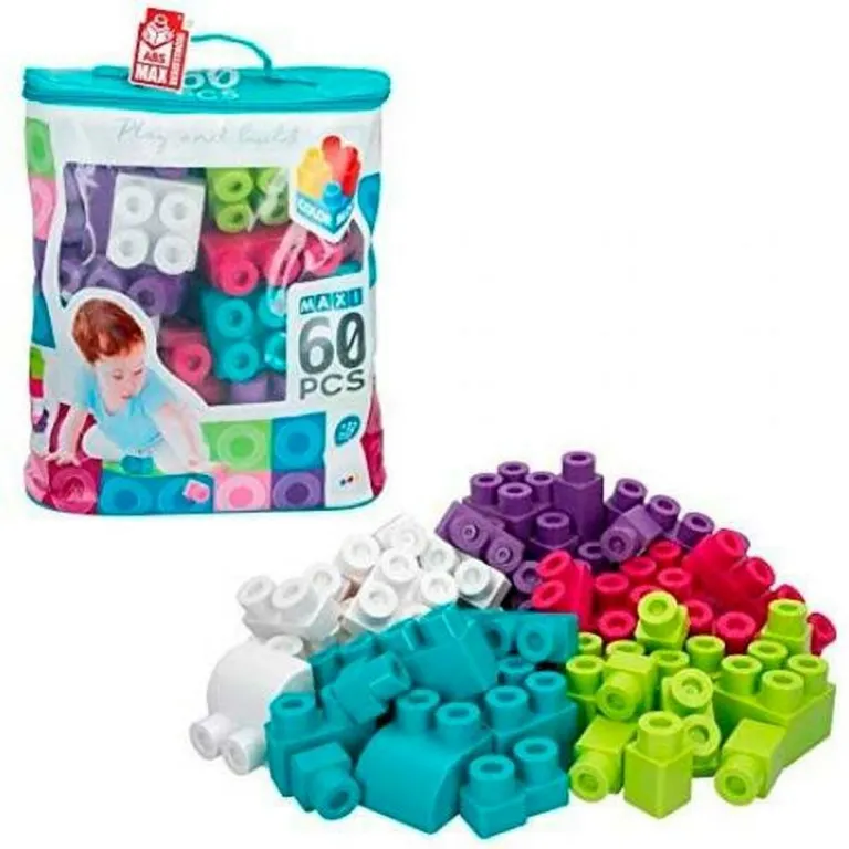 Color baby Baukltze Color Baby Play & Build Bunt 60 Teile