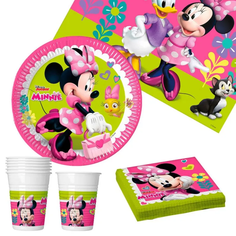 Minnie mouse Set Partyartikel Minnie Mouse 37 Stcke