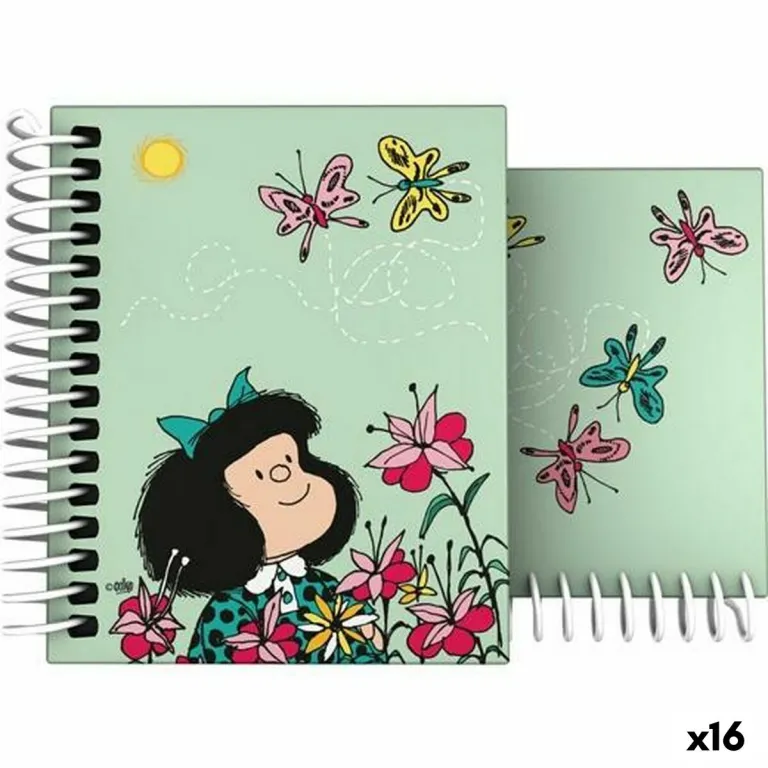 Grafoplas Notizbuch Mafalda Bunt 100 Bettlaken A7 16 Stck