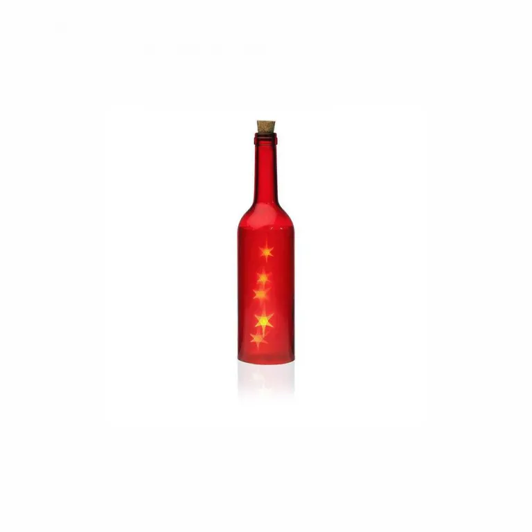 Flasche LED Cosmo Glas rot
