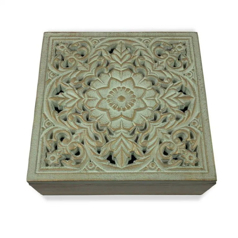 Box-Schmuckkstchen Mandala Holz MDF 20 x 7 x 20 cm