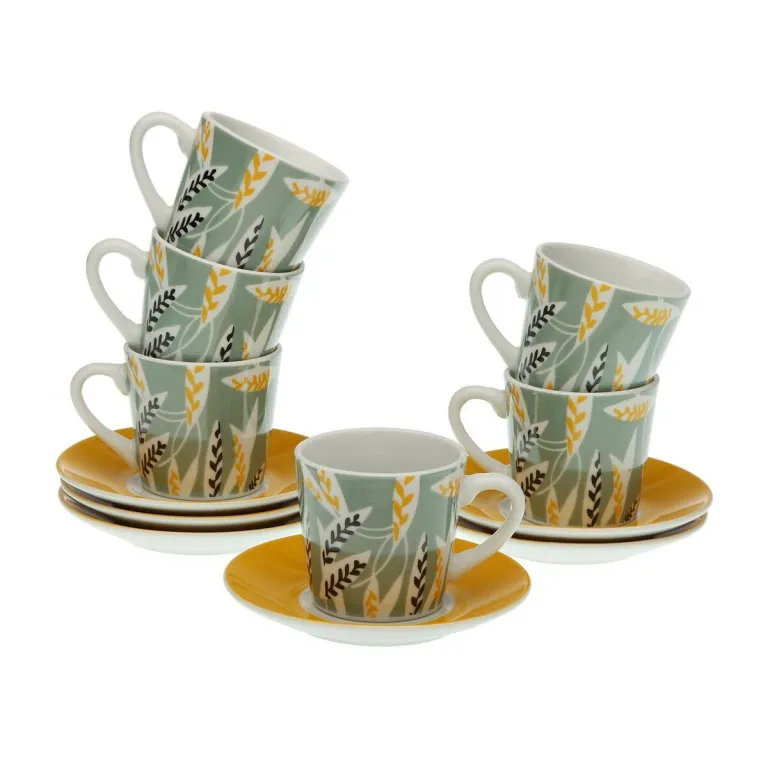 Versa Set aus 6 Teetassen mit Teller Elora Porzellan