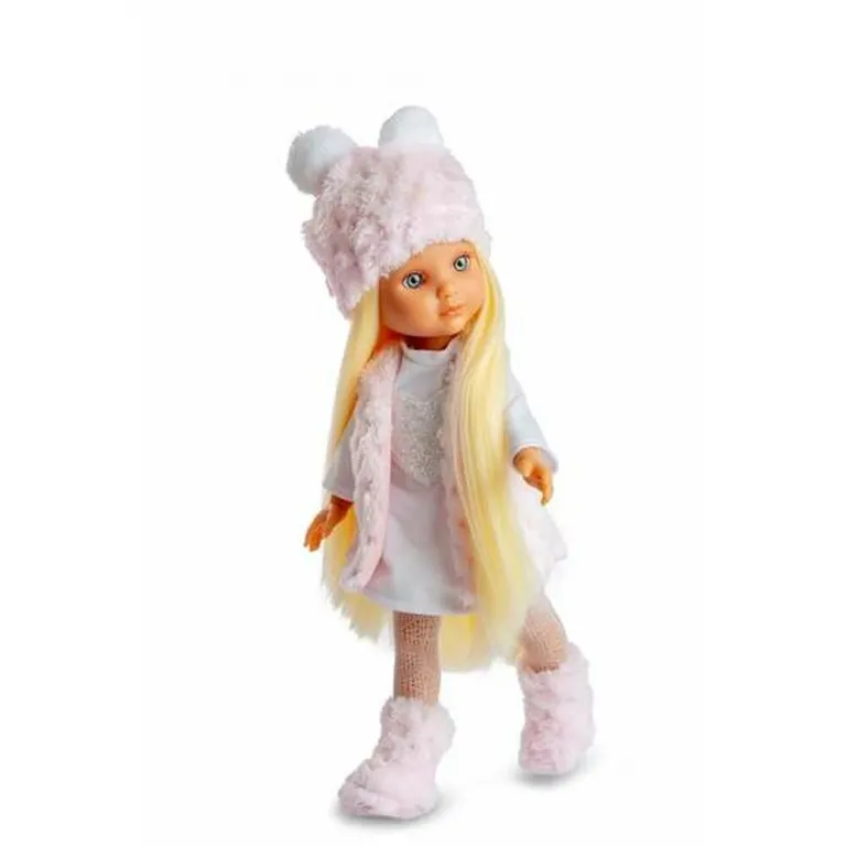Berjuan Puppe Babypuppe Spielpuppe Baby-Puppe Puppe Eva Winter 35 cm