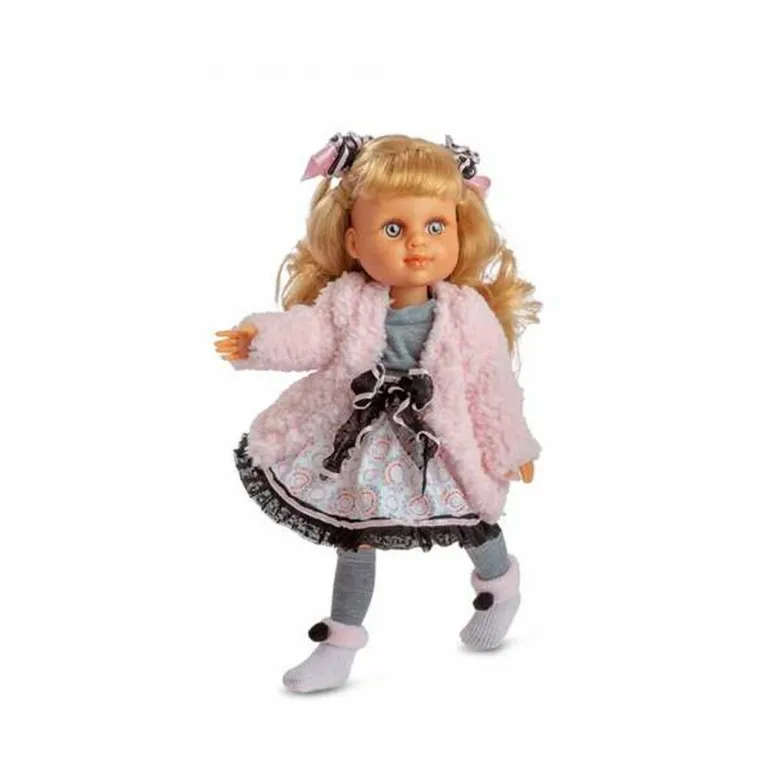 Berjuan Puppe Babypuppe Spielpuppe Baby-Puppe Puppe My Girl Blonde Bangs 35 cm