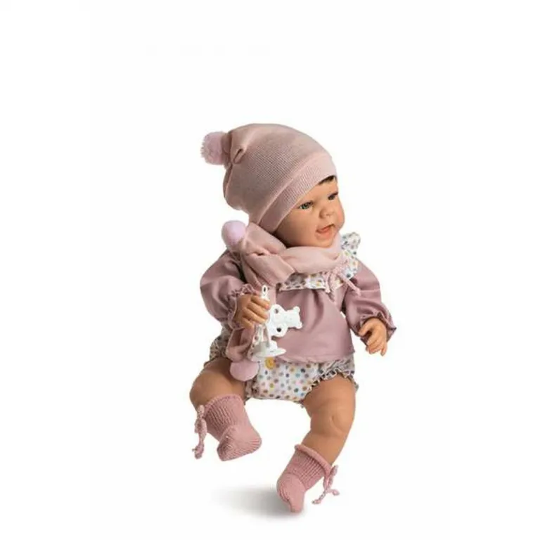 Berjuan Puppe Babypuppe Spielpuppe Baby-Puppe Puppe Baby Sweet 1222-22 Rosa Punk