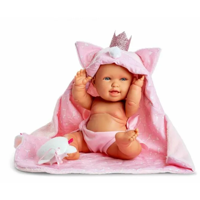 Berjuan Puppe Babypuppe Spielpuppe Baby-Puppe mit Decke Andrea Baby 3131-21